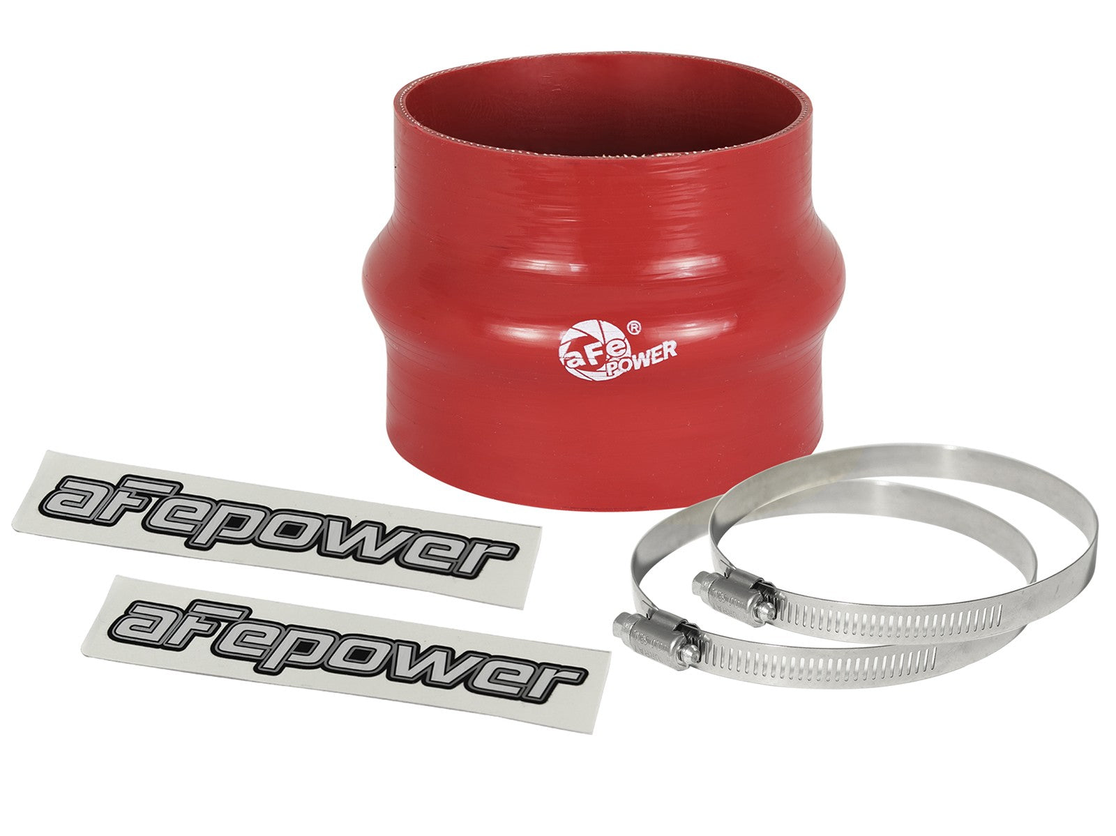 Magnum FORCE Cold Air Intake System Spare Parts Kit (3-3/4 IN ID to 3-1/2 IN ID x 3IN L) Straight Reducing Coupler - Red