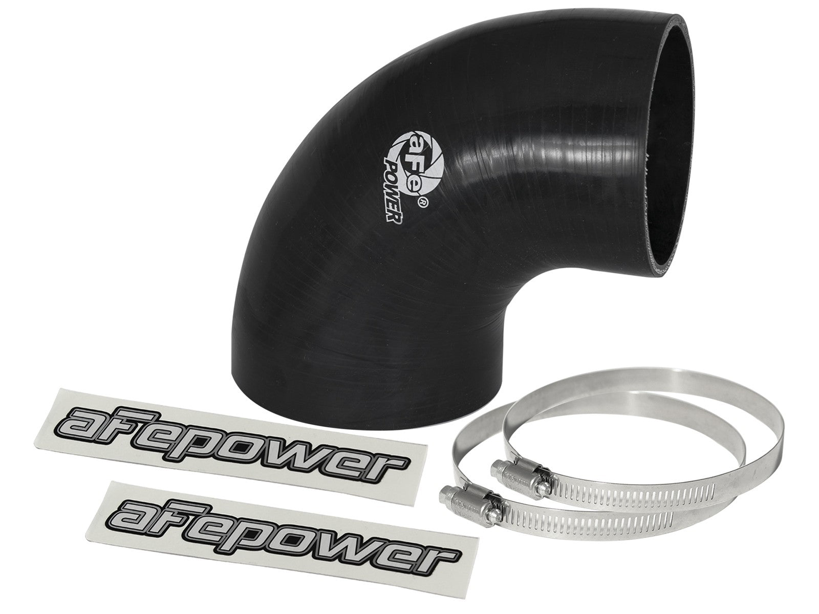 Magnum FORCE Cold Air Intake System Spare Parts Kit (4 IN ID to 3-1/2 IN ID x 90 Deg.) Elbow Reducing Coupler - Black