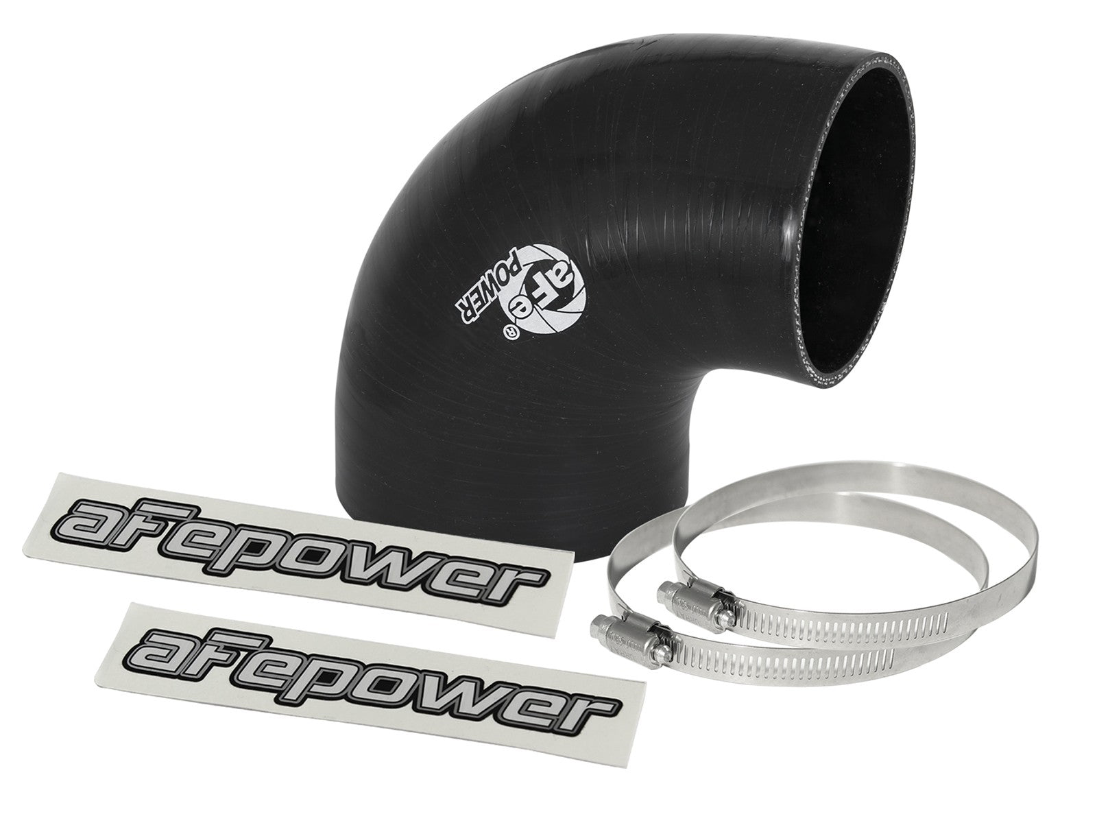 Magnum FORCE Cold Air Intake System Spare Parts Kit (3-1/2 IN to 3 IN ID x 90 Deg.) Elbow Reducing Coupler - Black