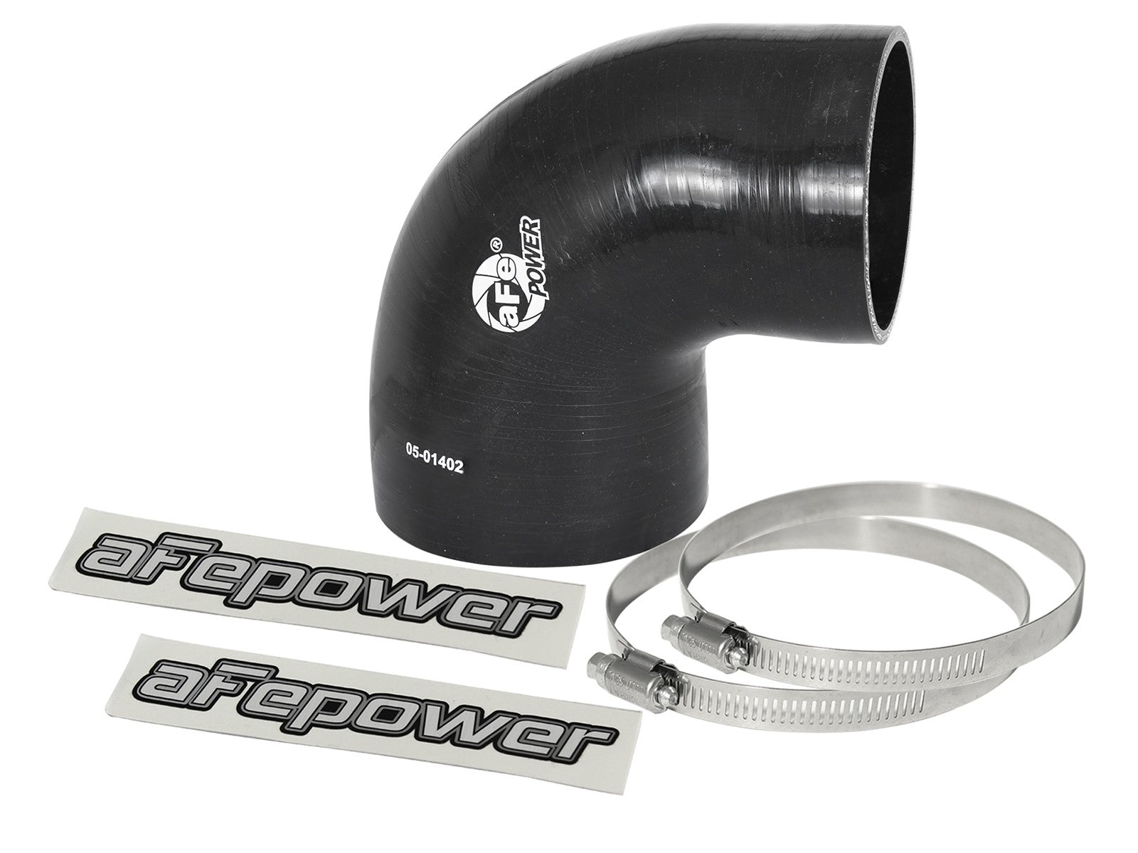 Magnum FORCE Cold Air Intake System Spare Parts Kit (4 IN ID to 3-3/8 IN ID x 90 Deg.) Elbow Reducing Coupler - Black