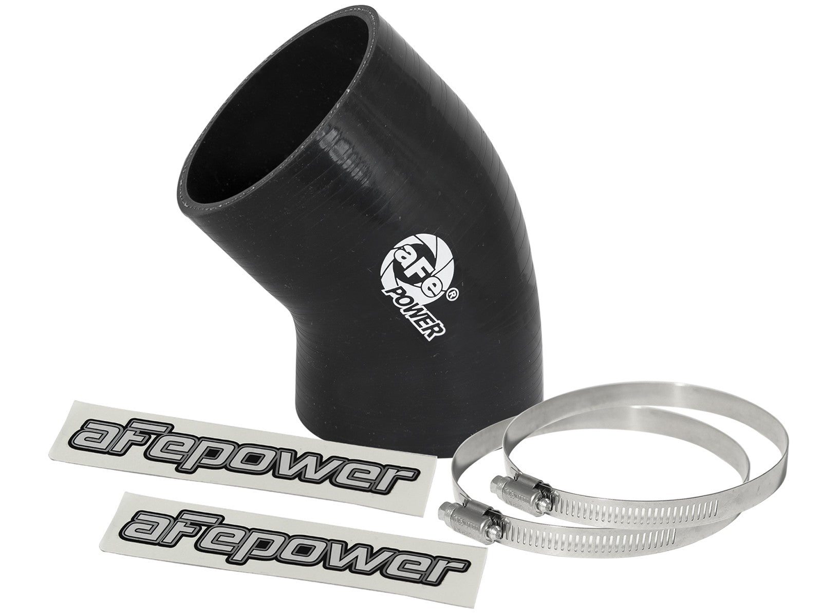 Magnum FORCE Cold Air Intake System Spare Parts Kit (3 IN ID to 3-1/4 IN ID x 45 Deg.) Elbow Reducing Coupler - Black