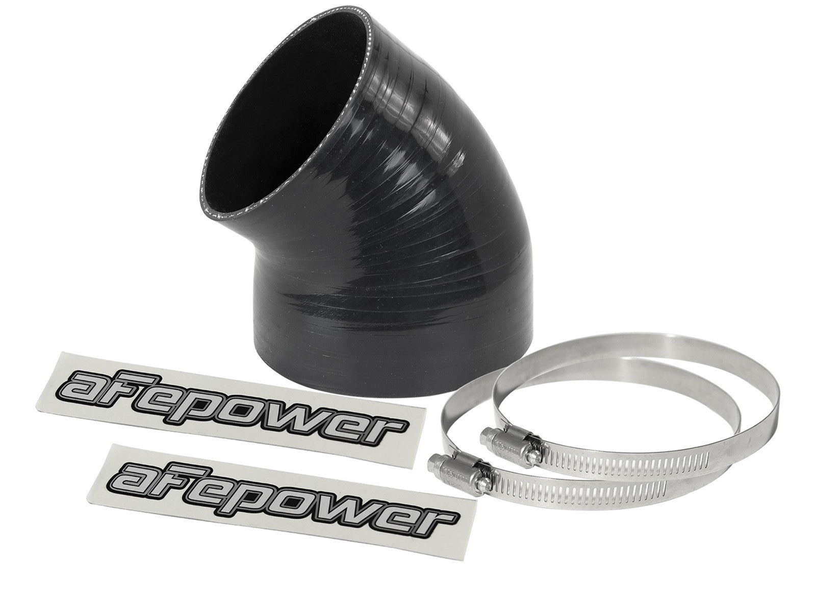 Magnum FORCE Cold Air Intake System Spare Parts Kit (4-1/8 IN ID to 3-1/2 IN ID x 49 Deg.) Elbow Reducing Coupler - Black