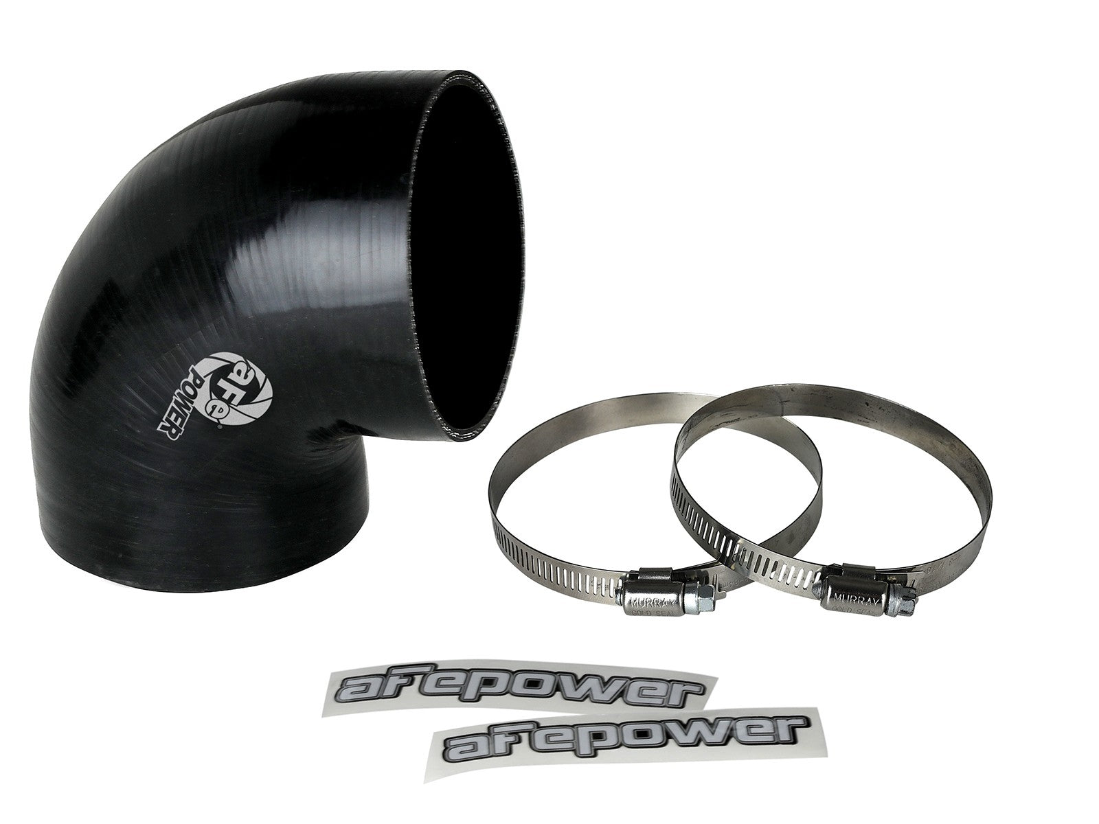 Magnum FORCE Cold Air Intake System Spare Parts Kit (3-3/4 IN ID to 3-1/2 IN ID x 90 Deg.) Elbow Reducing Coupler - Black