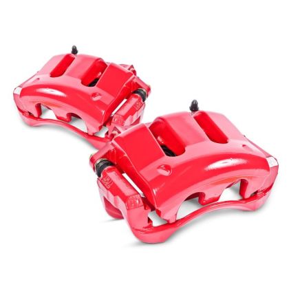 Power Stop Front Red Calipers w/Brackets - Pair - 0