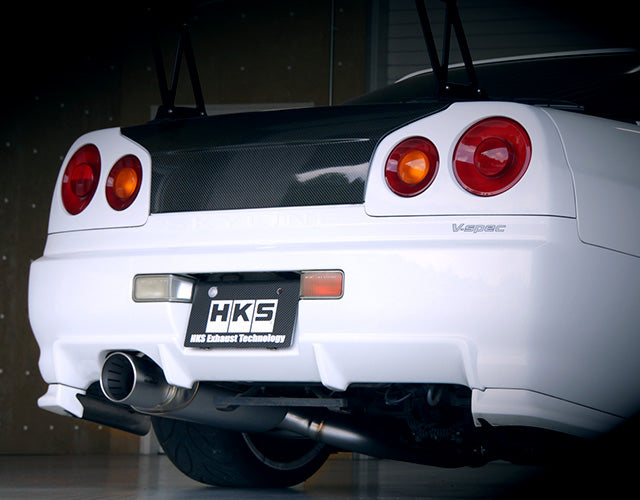 HKS 99-02 Nissan Skyline GT-R GF-BNR34 RB26DETT URBAN MATTE Edition Super Turbo Muffler - 0