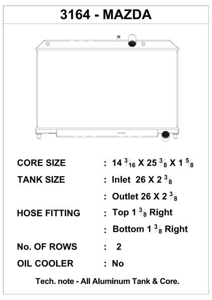 CSF 04-08 Mazda RX-8 Radiator
