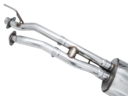 AWE 0FG Exhaust with BashGuard for 3rd Gen Tacoma - Dual Chrome Silver Tips