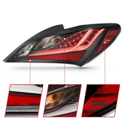 Anzo Tail Lights - Black Housing / Smoked Lens | 2010-2013 Hyundai Genesis Coupe