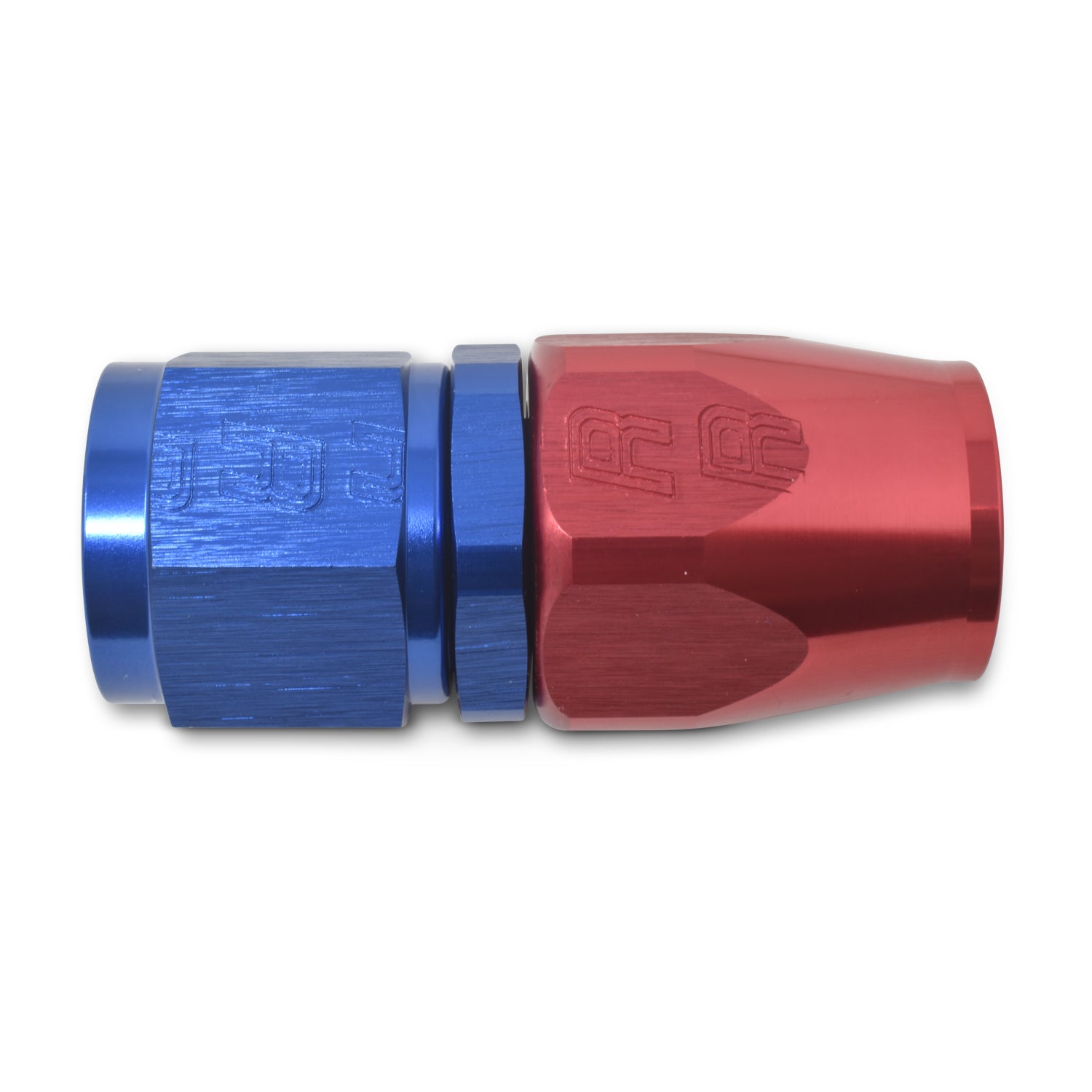 Russell Performance -4 AN Red/Blue Straight Full Flow Hose End