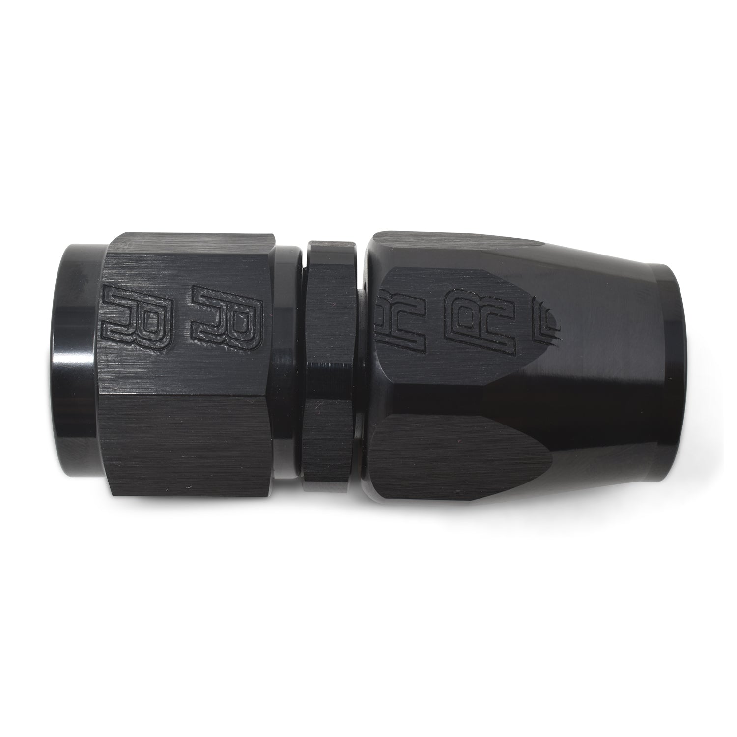 Russell Performance -10 AN Black Straight Full Flow Hose End