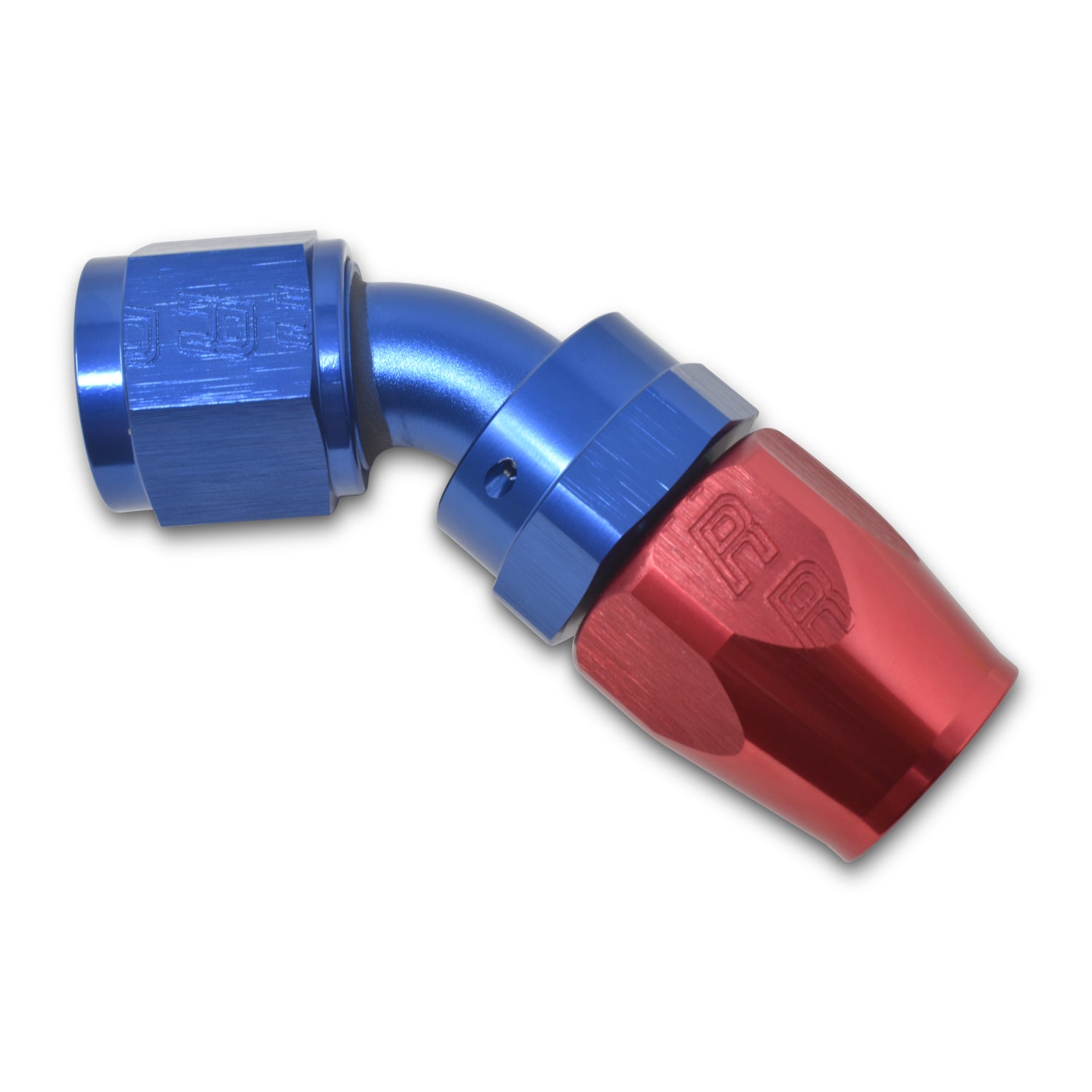 Russell Performance -4 AN Red/Blue 45 Degree Full Flow Hose End