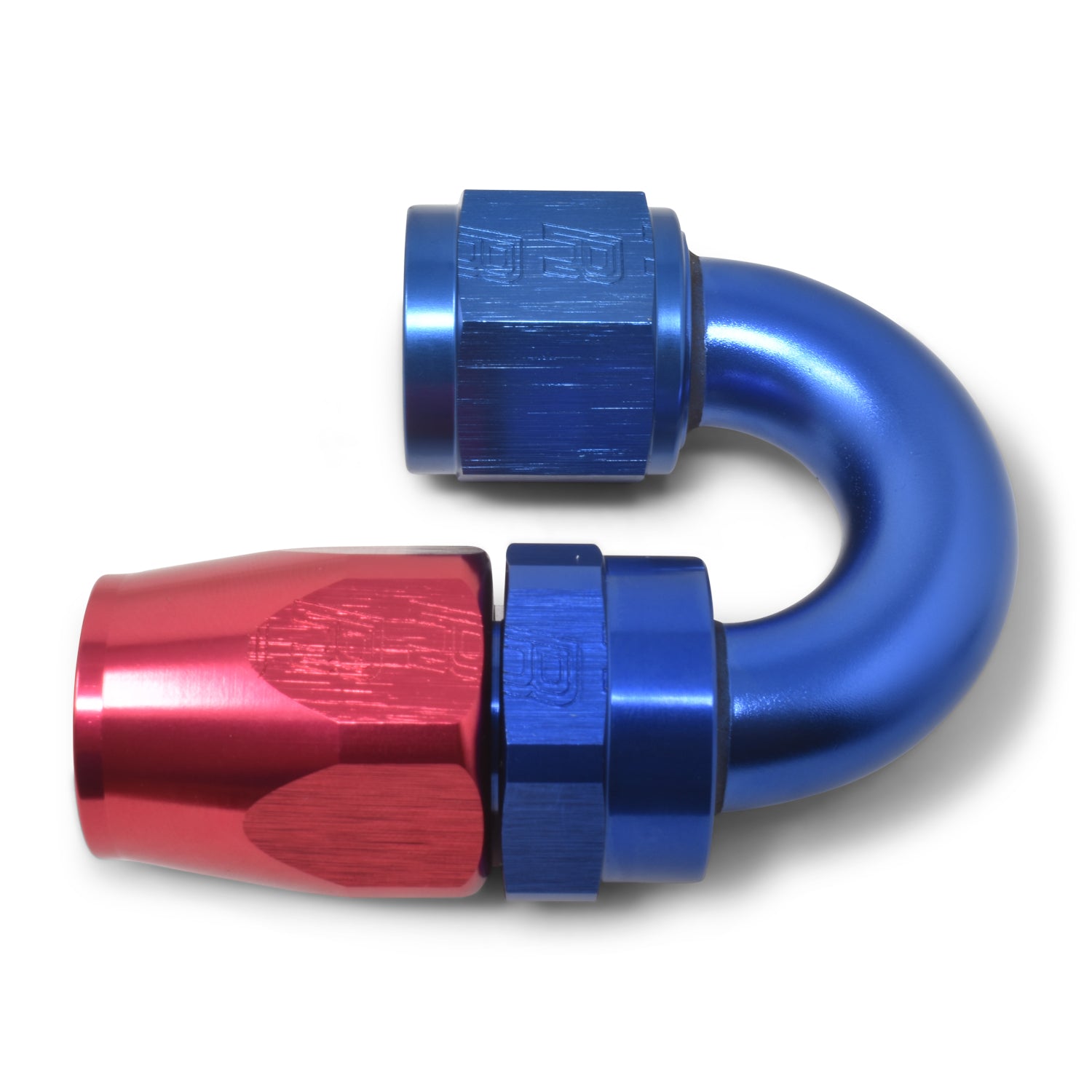 Russell Performance -6 AN Red/Blue 180 Degree Full Flow Swivel Hose End (With 9/16in Radius)