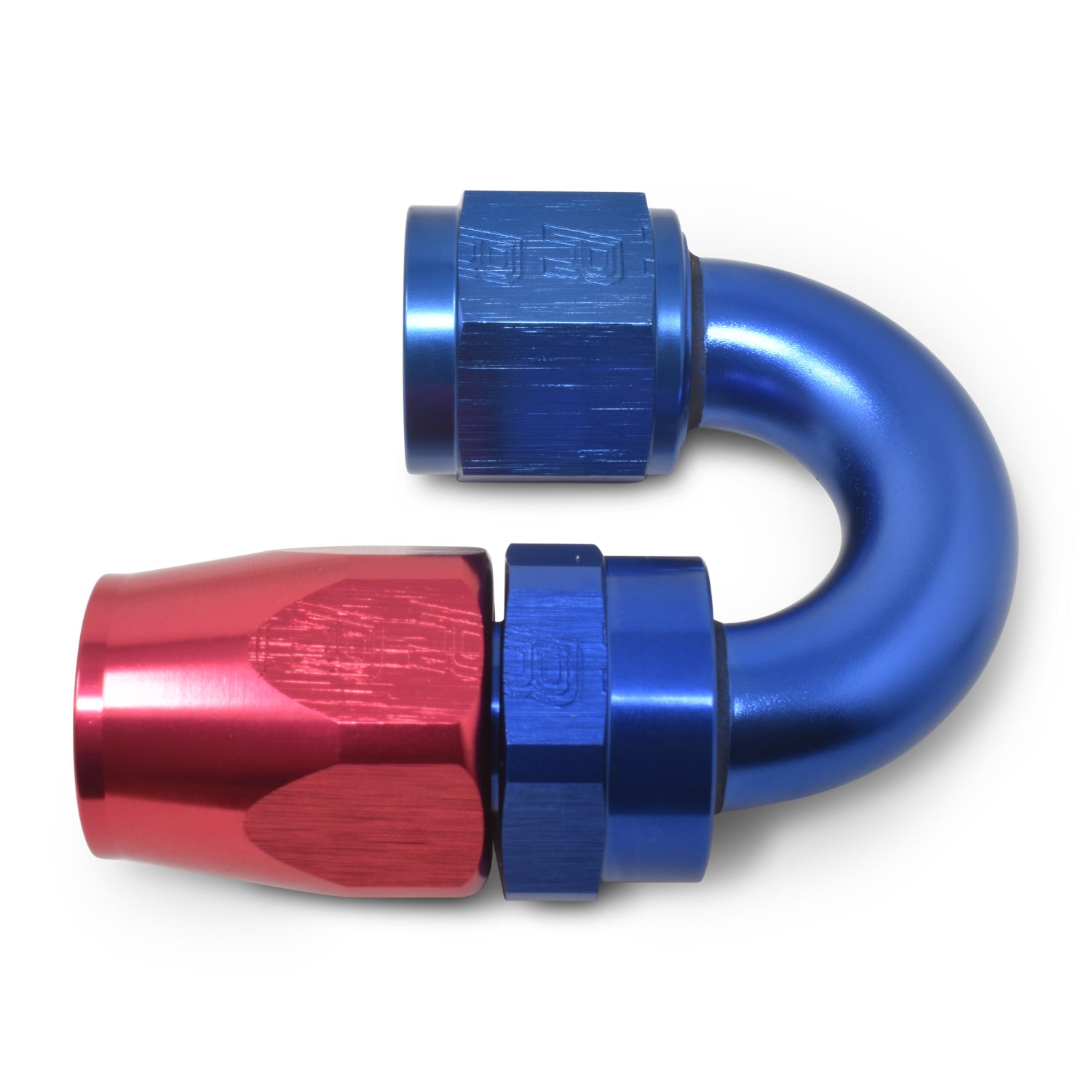 Russell Performance -12 AN Red/Blue 180 Degree Full Flow Swivel Hose End (With 1-1/8in Radius)