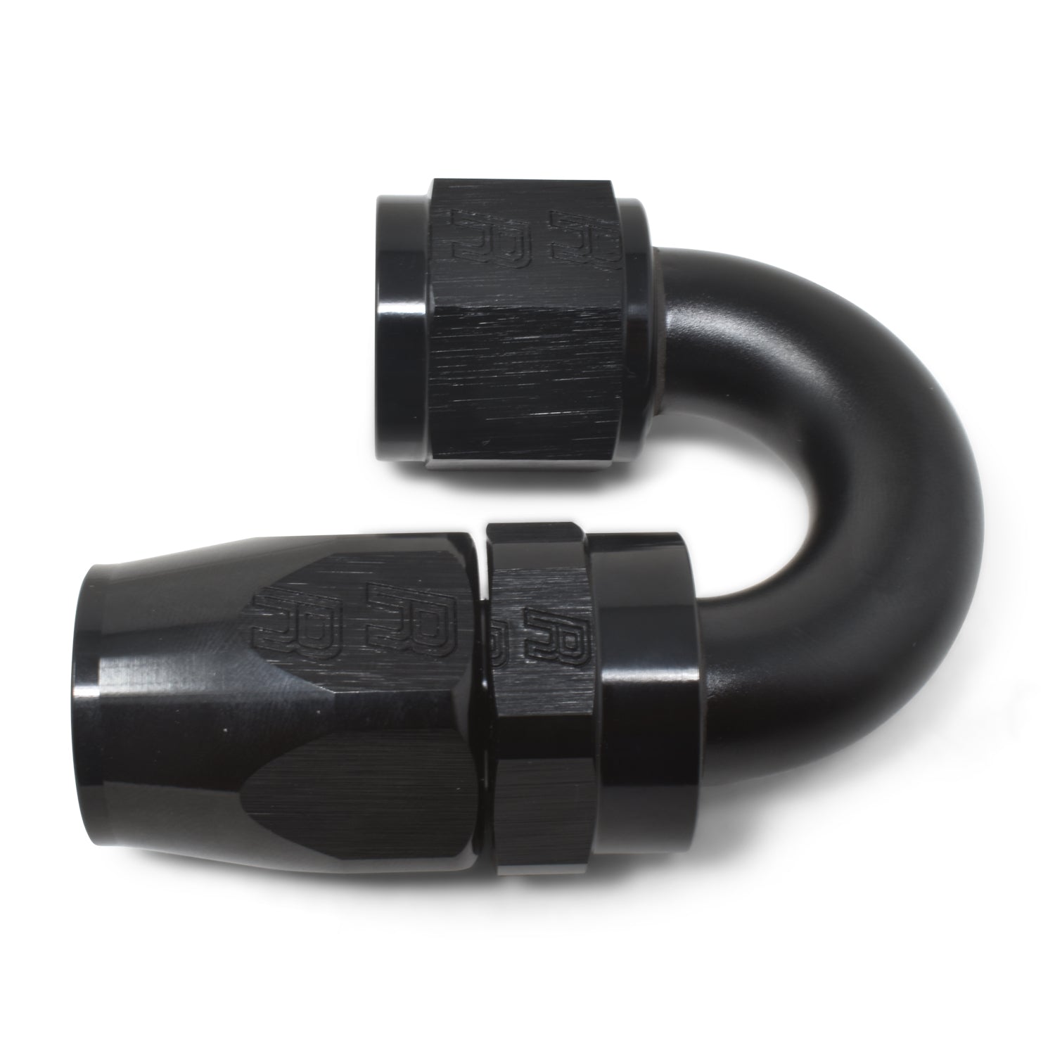 Russell Performance -12 AN Black 180 Degree Full Flow Swivel Hose End