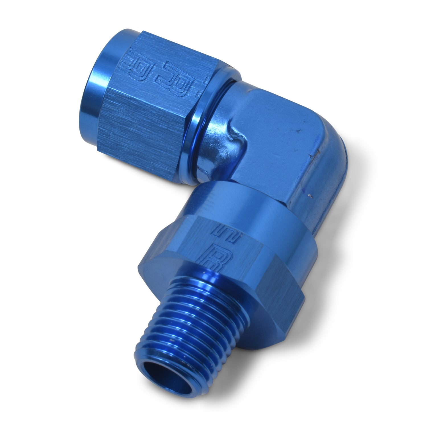 Russell Performance -10 AN 90 Degree Female to Male 1/2in Swivel NPT Fitting - 0