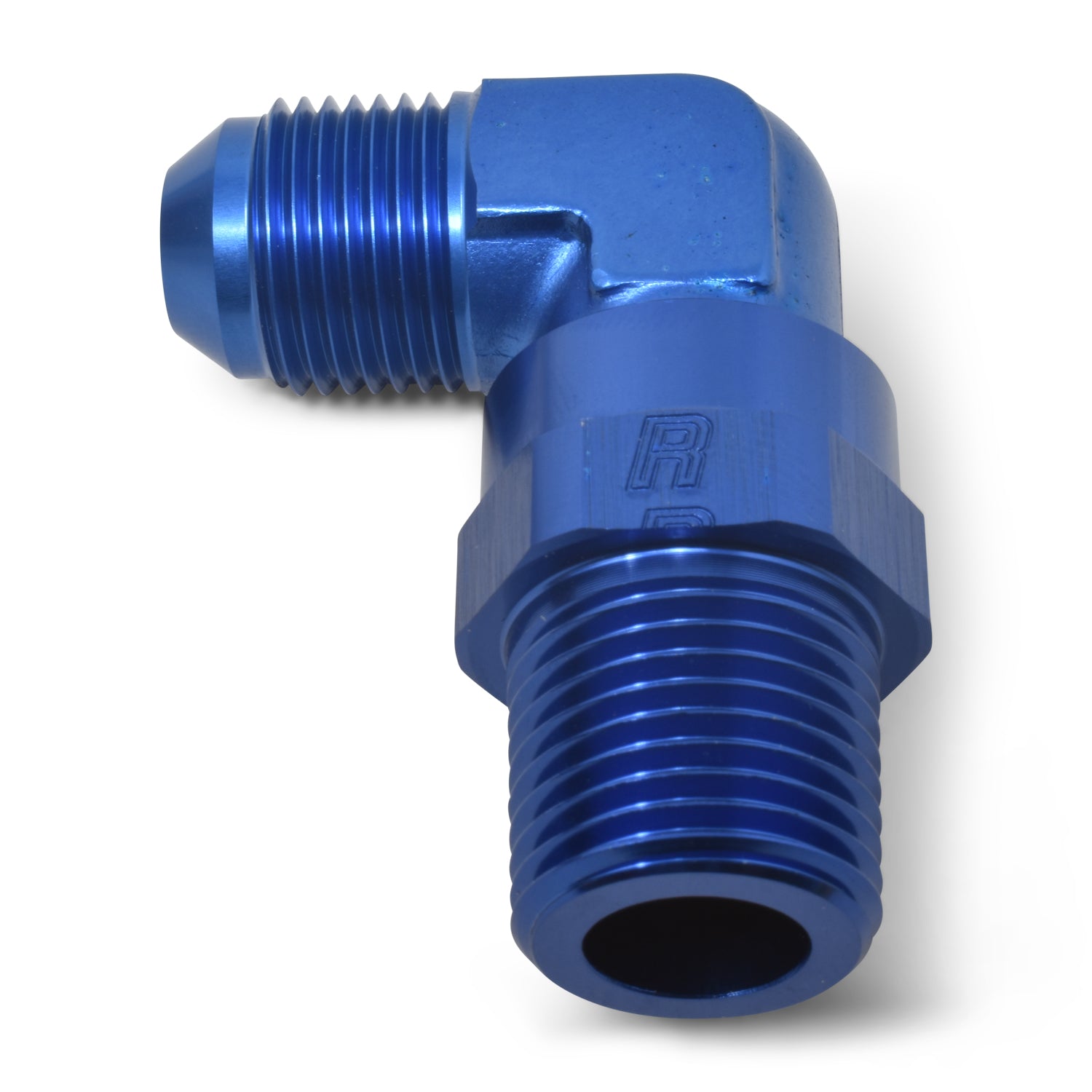 Russell Performance -8 AN 90 Degree Male to Male 1/4in Swivel NPT Fitting