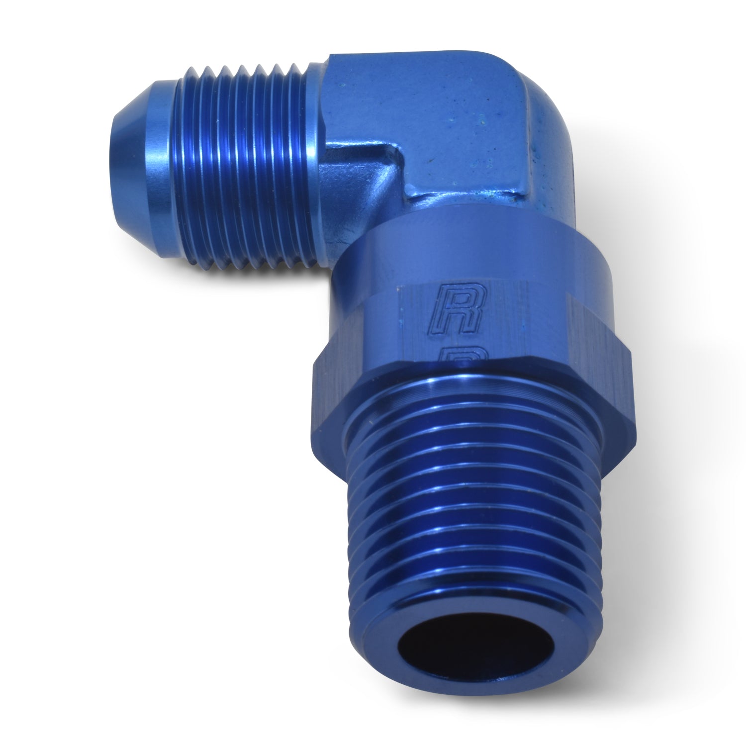 Russell Performance -10 AN 90 Degree Male to Male 1/2in Swivel NPT Fitting