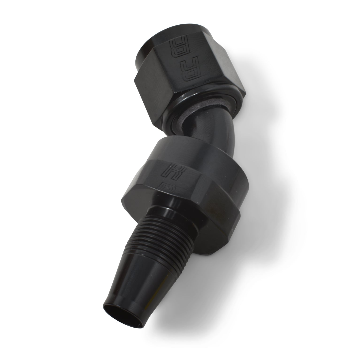 Russell Performance -10 AN 45 Degree Hose End Without Socket - Black - 0