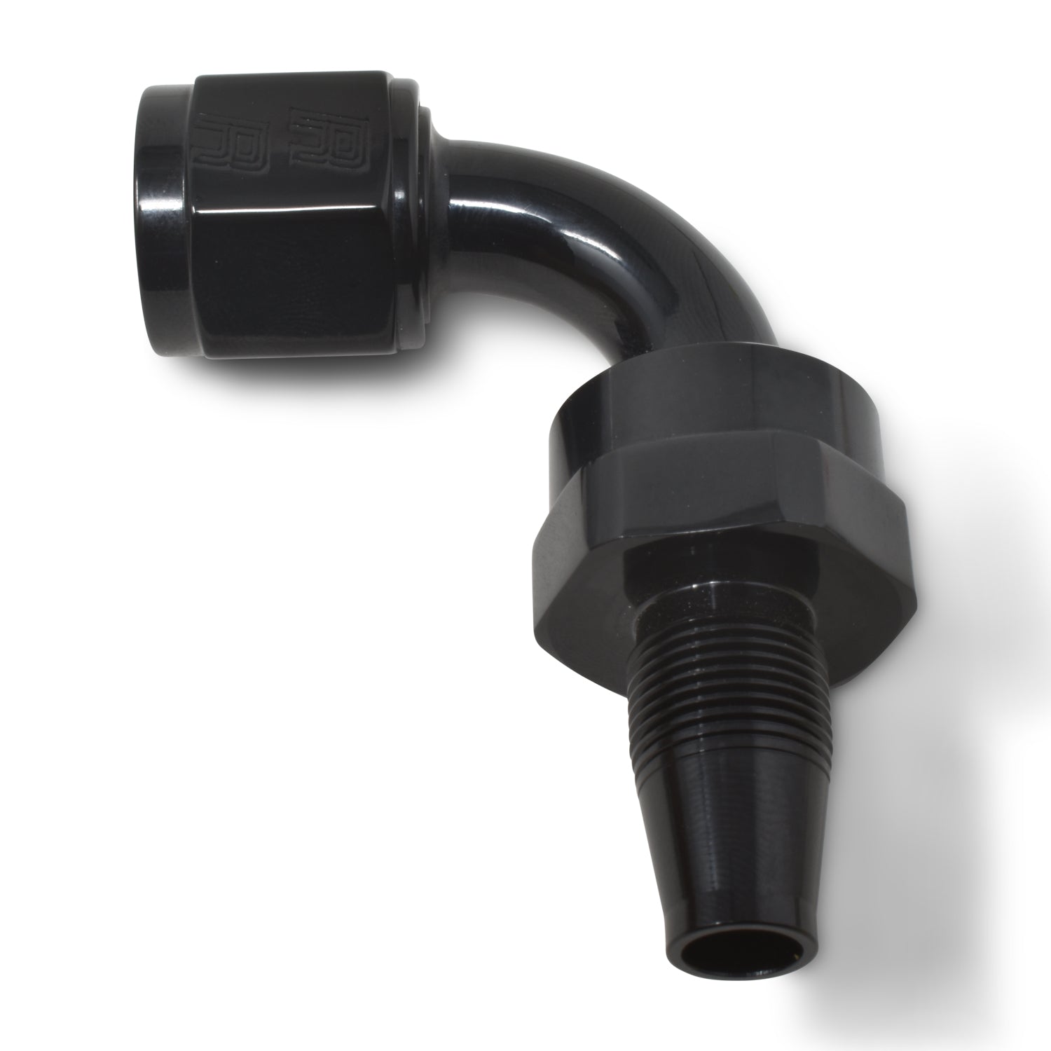 Russell Performance -6 AN 90 Degree Hose End Without Socket - Black