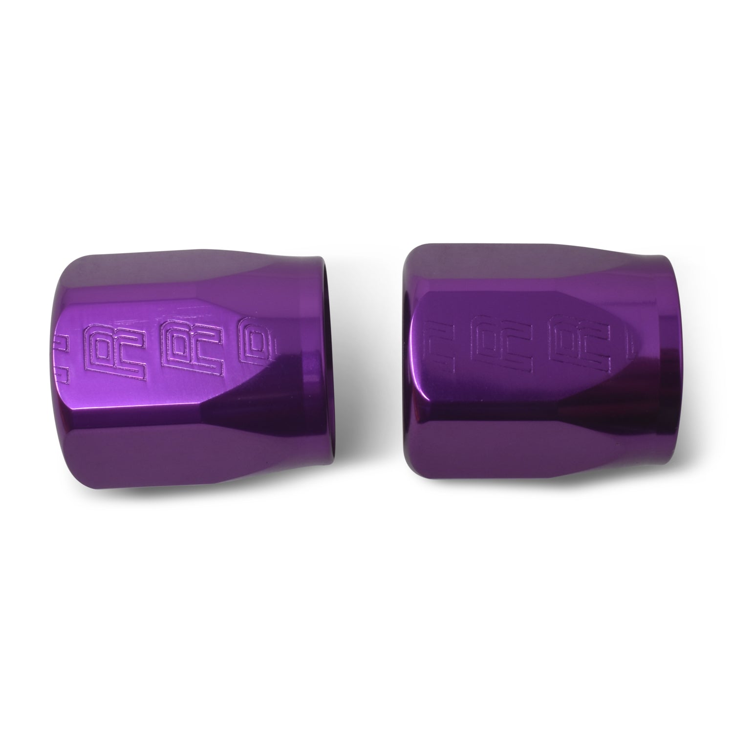 Russell Performance 2-Piece -8 AN Anodized Full Flow Swivel Hose End Sockets (Qty 2) - Purple