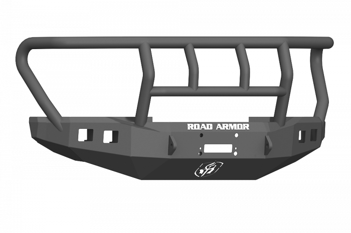 Road Armor 17-20 Ford F-250 Stealth Wide Fender Front Winch Bumper w/Titan II Guard - Tex Blk