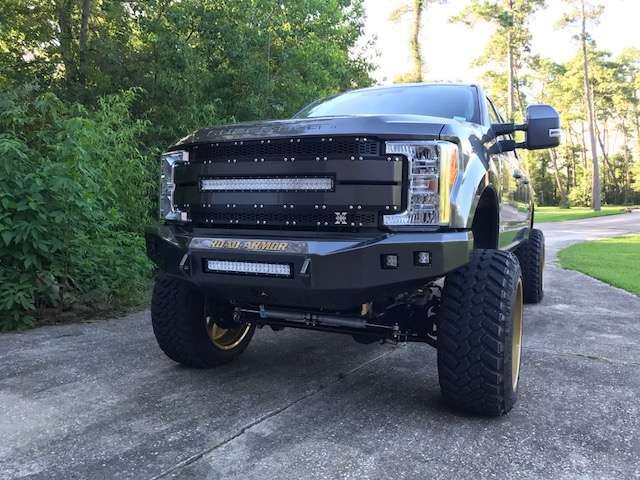 Road Armor 17-20 Ford F-250 Stealth Front Non-Winch Bumper - Tex Blk - 0