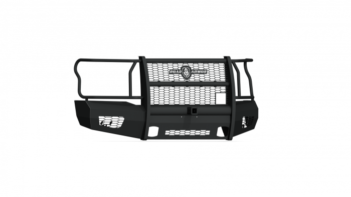 Road Armor 18-20 Ford F-150 Vaquero Front Bumper Full Guard 2in Receiver - Tex Blk