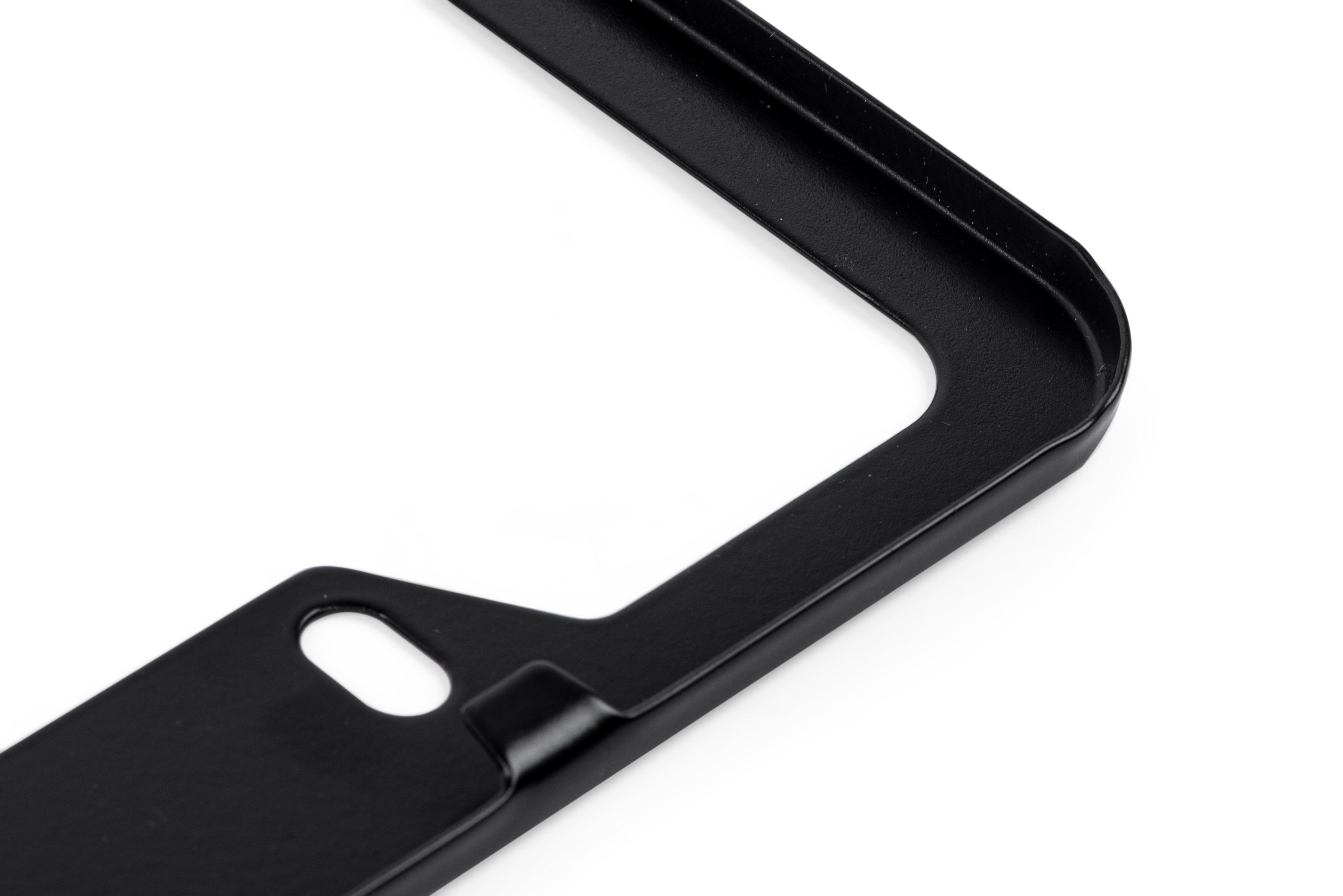 APR License Plate Frame - Thick, Black w/ Hiders