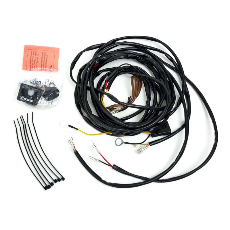 KC HiLiTES Universal Wiring Harness for 2 Cyclone LED Lights w/Connectors