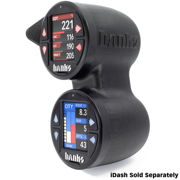 Banks Power 19-21 Chevy/GMC 1500 / 20-23 Chevy/GMC 2500/3500 - iDash Stealth Dual Pod Mount 52mm - 0