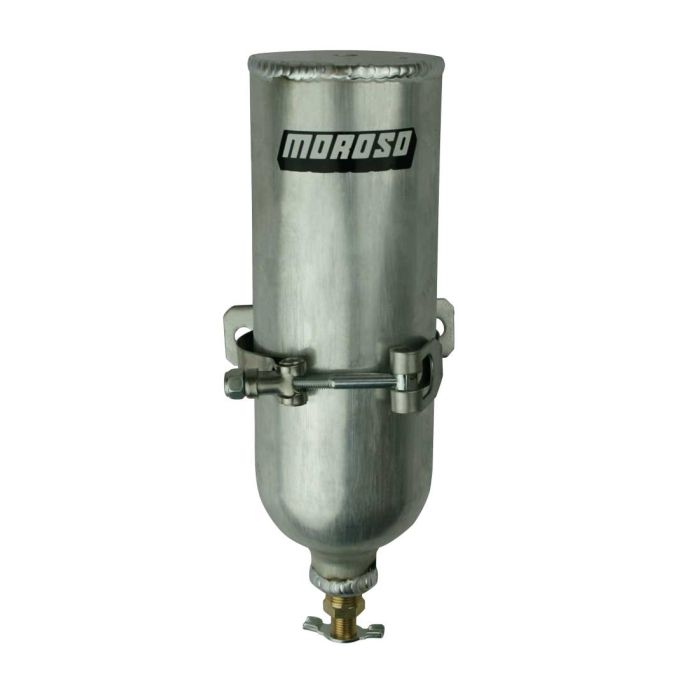 Moroso Coolant Neck Overflow Tank 3in Diameter x 9in Tall Aluminum