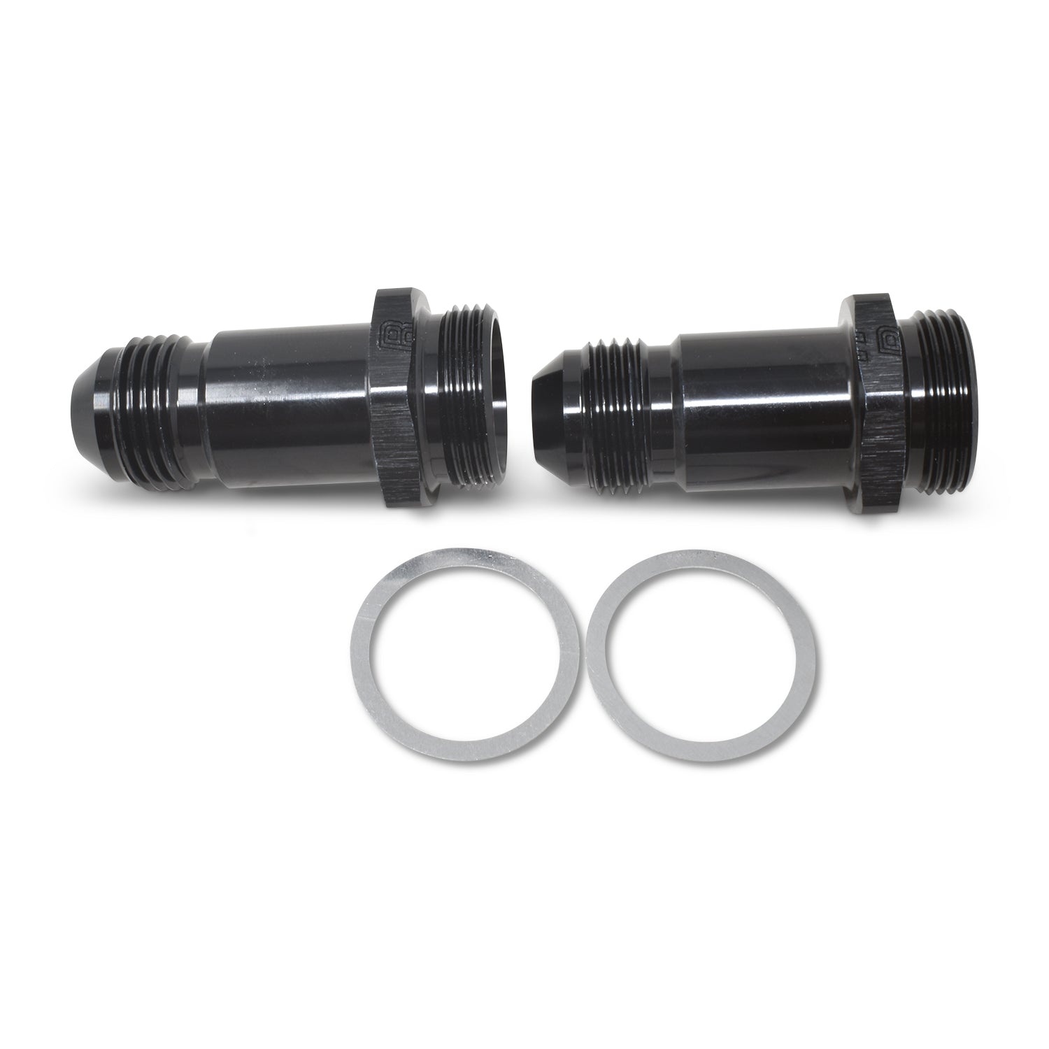 Russell Performance -8 AN Carb Adapter Fittings (2 pcs.) (Black)