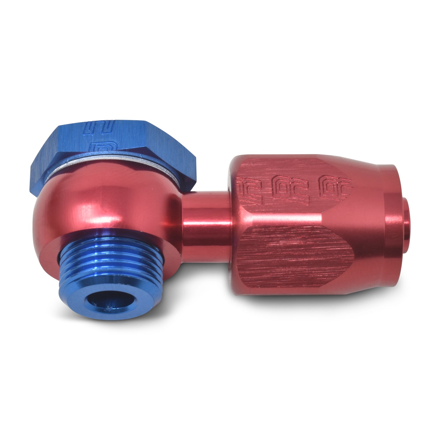 Russell Performance -6 AN Carb Banjo Adapter Fitting (Red/Blue)