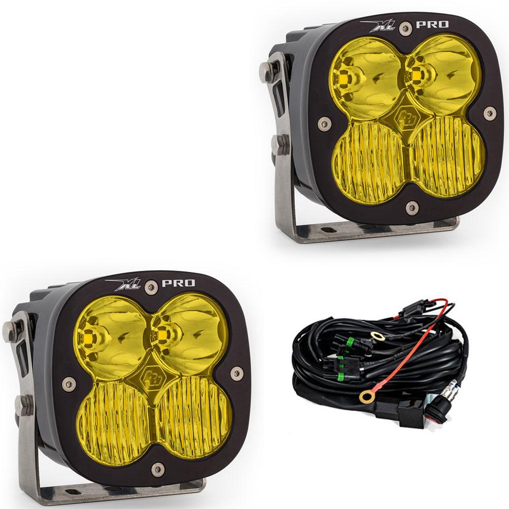 Baja Designs XL Pro Series Driving Combo Pattern Pair LED Light Pods - Amber