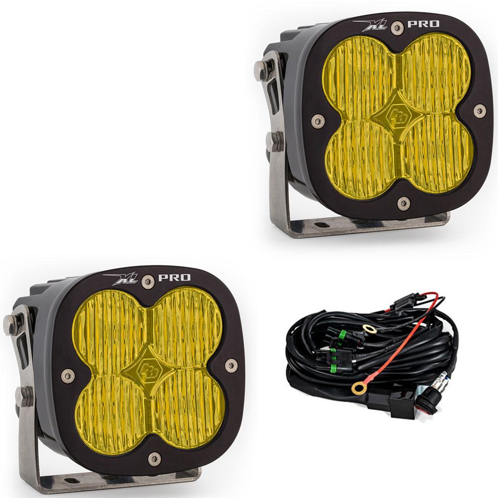 Baja Designs XL Pro Series Wide Cornering Pattern LED Light Pods - Amber