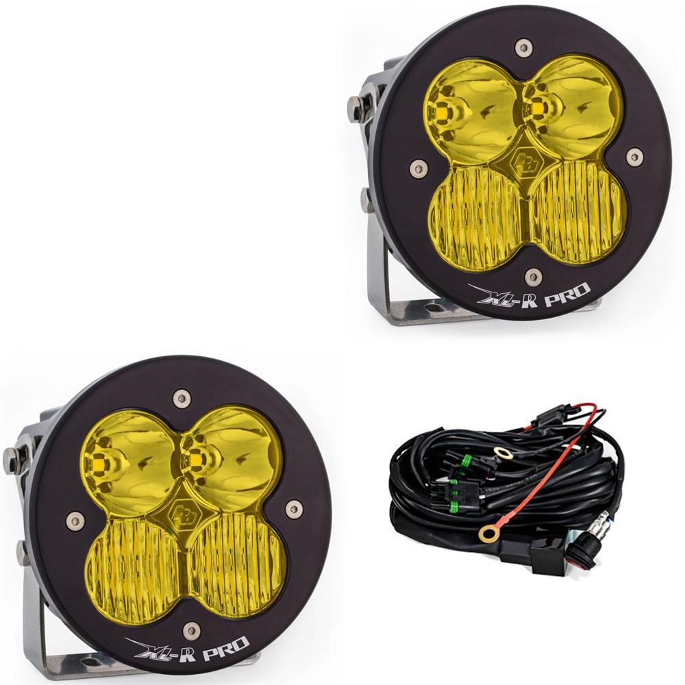 Baja Designs XL R Pro Series Driving Combo Pattern Pair LED Light Pods - Amber