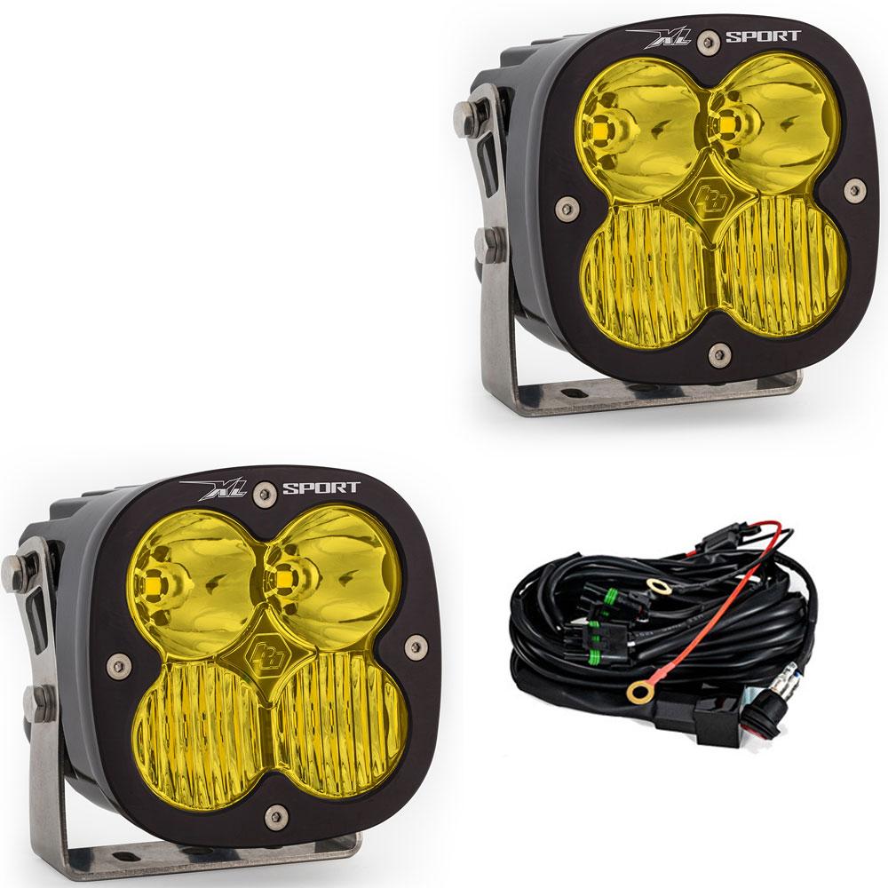 Baja Designs XL Sport Series Driving Combo Pattern Pair LED Light Pods - Amber