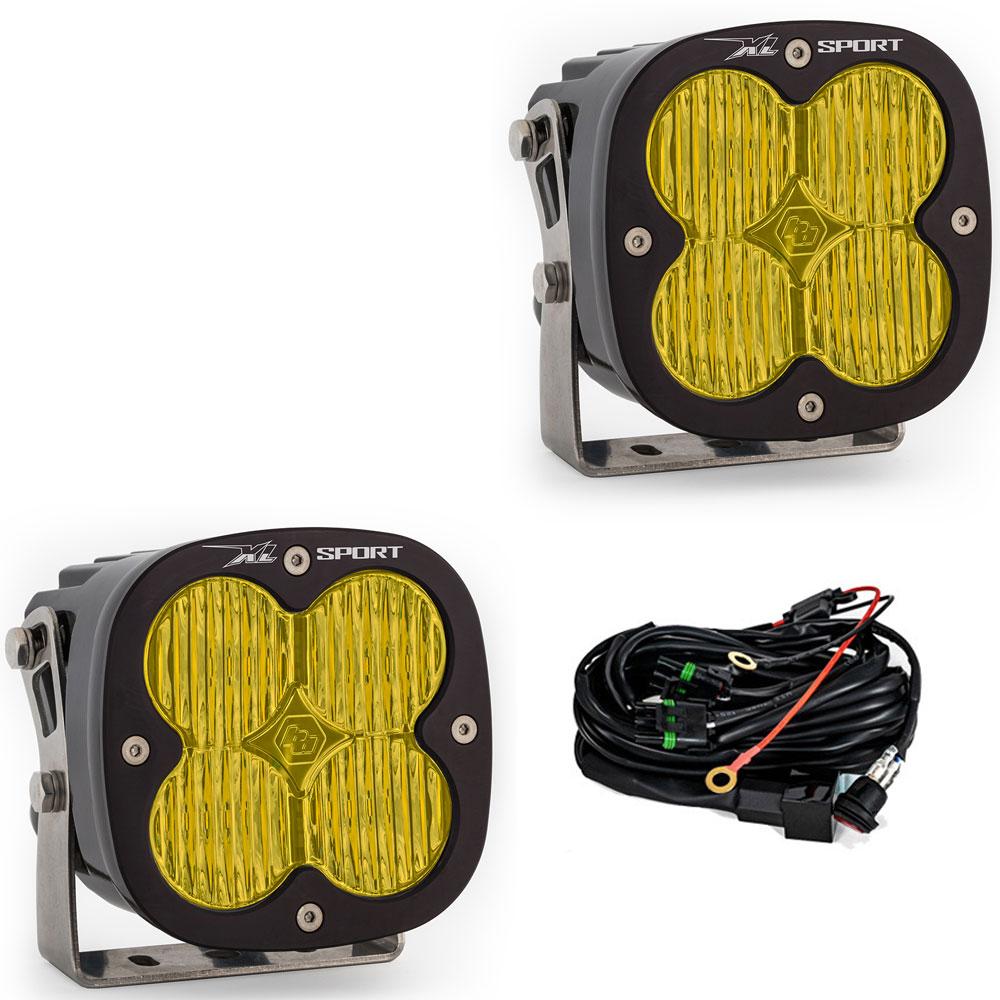 Baja Designs XL Sport Series Wide Cornering Pattern LED Light Pods - Amber