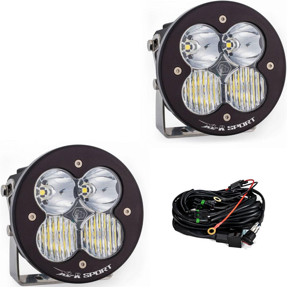 Baja Designs XL R Sport Series Driving Combo Pattern Pair LED Light Pods - Clear