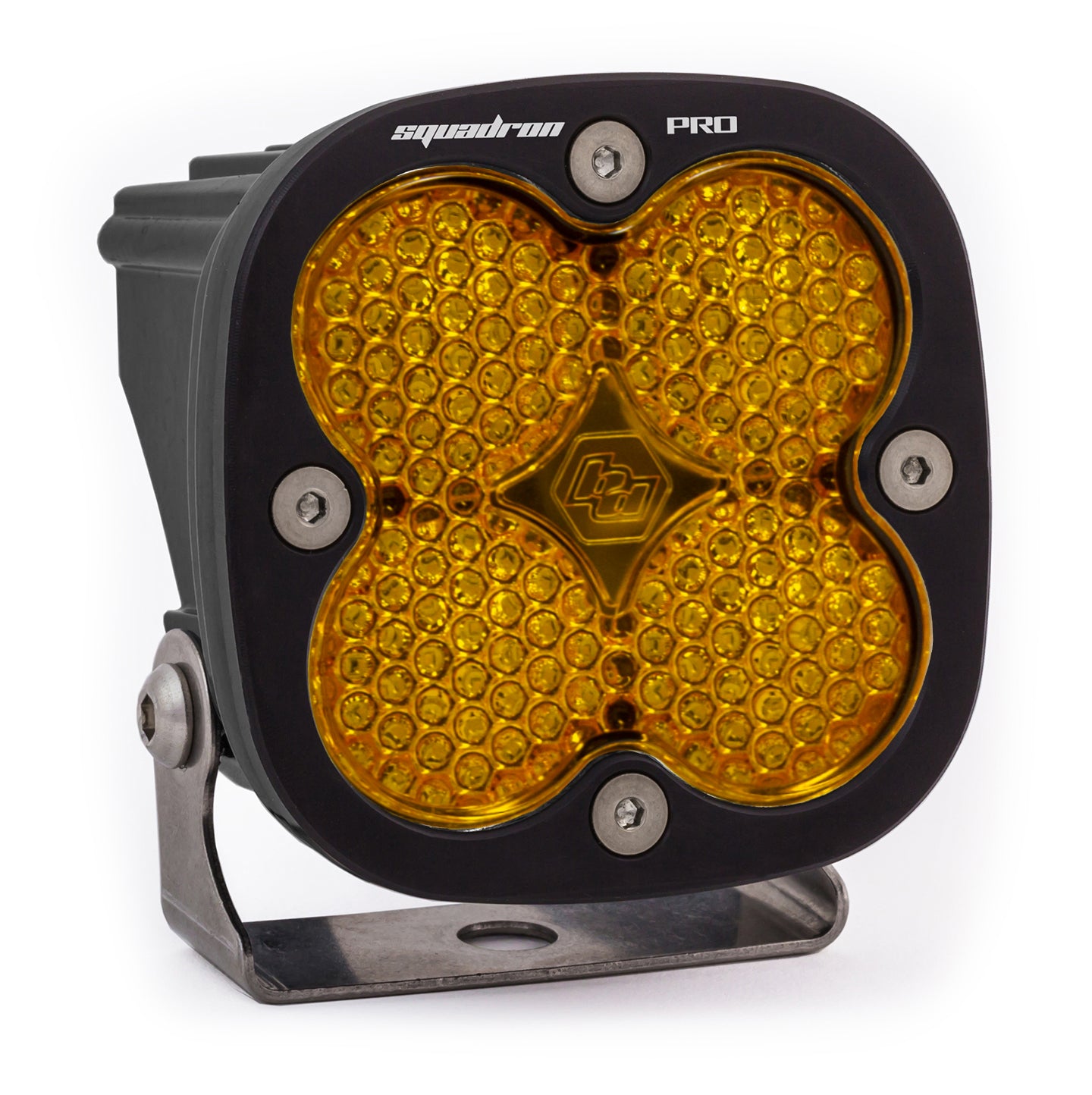 Baja Designs Squadron Pro Work/Scene Pattern Black LED Light Pod - Amber