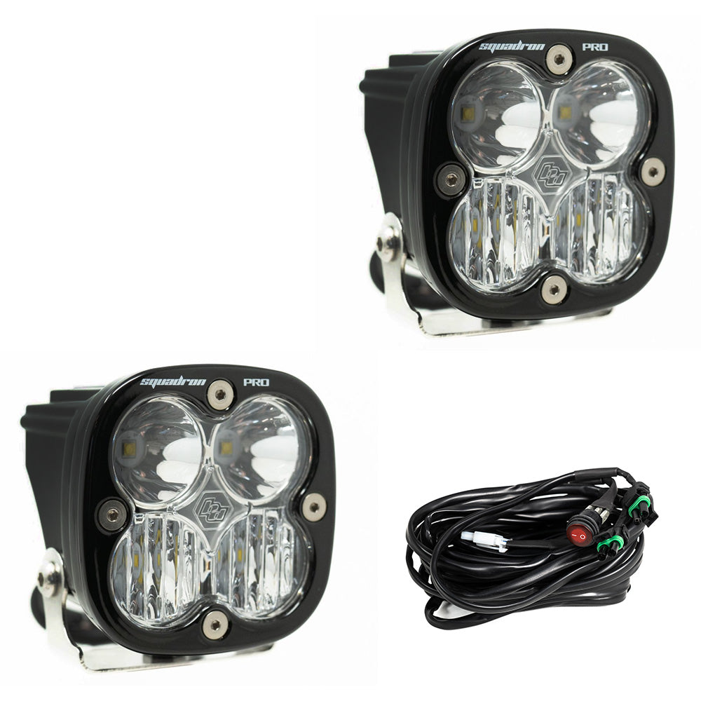 Baja Designs Squadron Pro Series Driving Combo Pattern Pair LED Light Pods