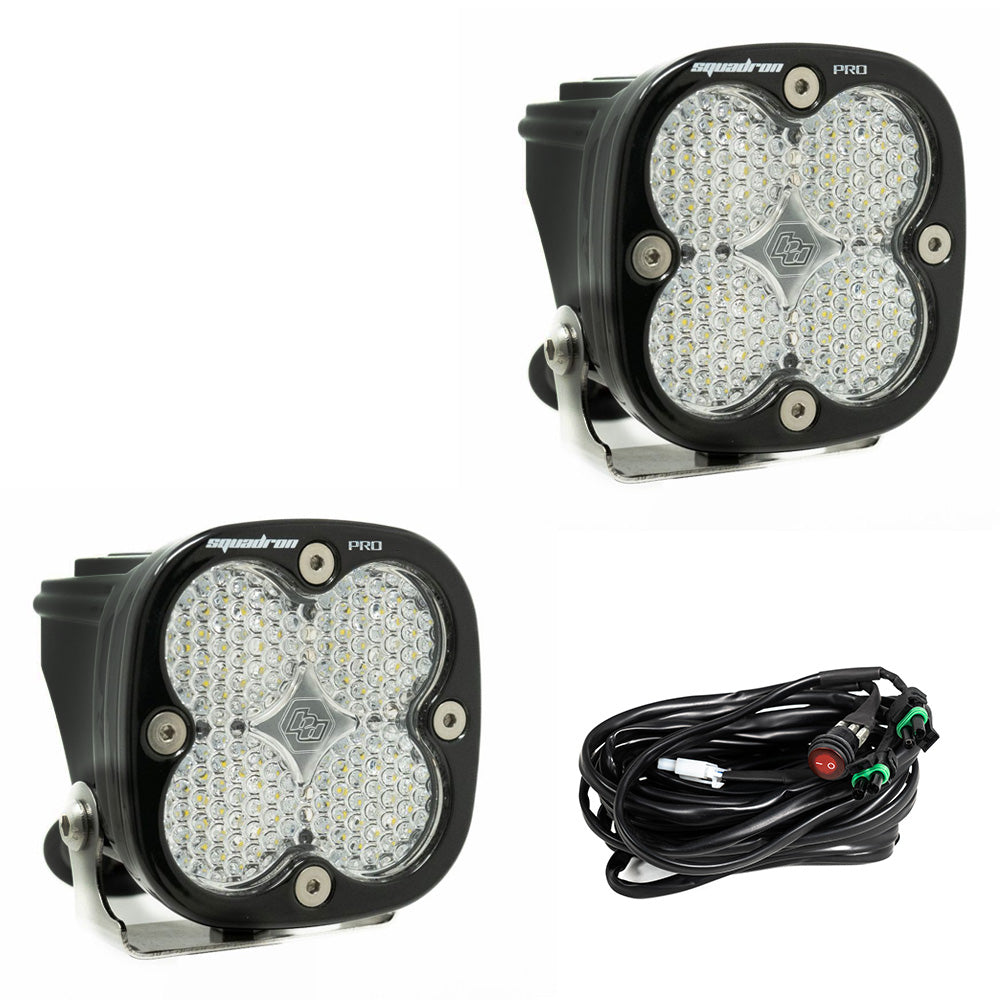 Baja Designs Squadron Pro Series Work/Scene Pattern Pair LED Light Pods