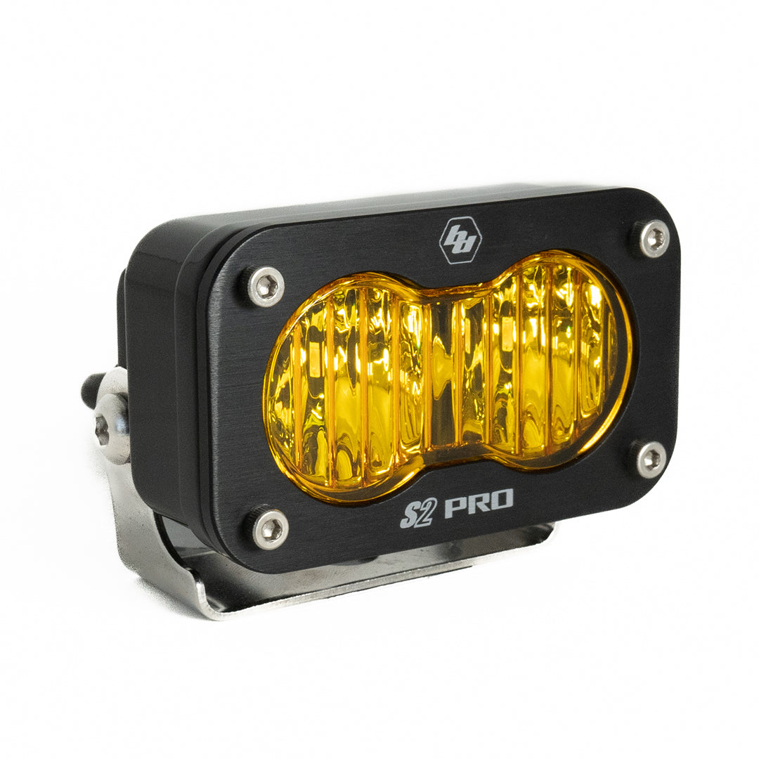 Baja Designs S2 Pro Wide Cornering Pattern LED Light - Amber