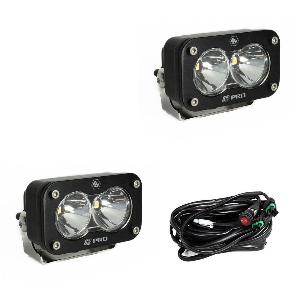 Baja Designs S2 Pro Series LED Light Pods Spot Pattern - Pair