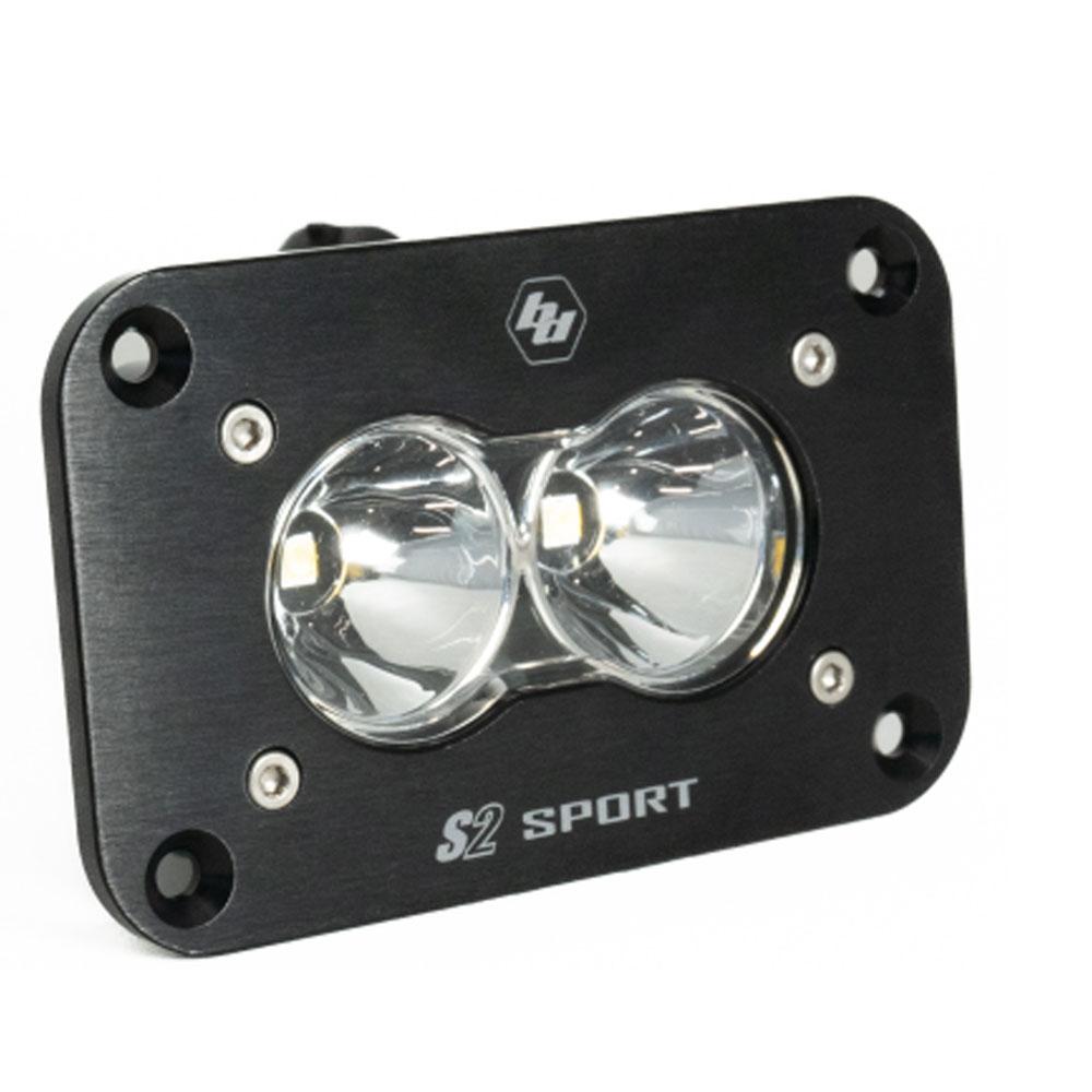 Baja Designs S2 Sport Flush Mount Spot Pattern LED Work Light - Clear