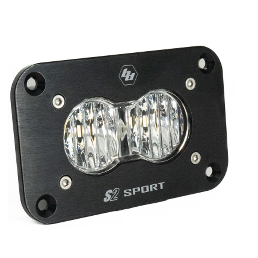 Baja Designs S2 Sport Flush Mount Wide Cornering Pattern LED Work Light - Clear Lens