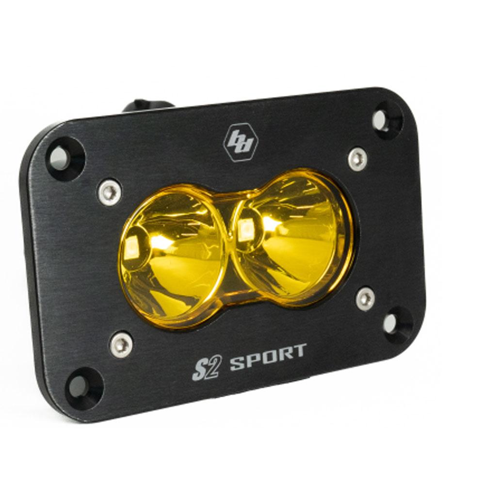 Baja Designs S2 Sport Flush Mount Spot Pattern LED Work Light - Amber