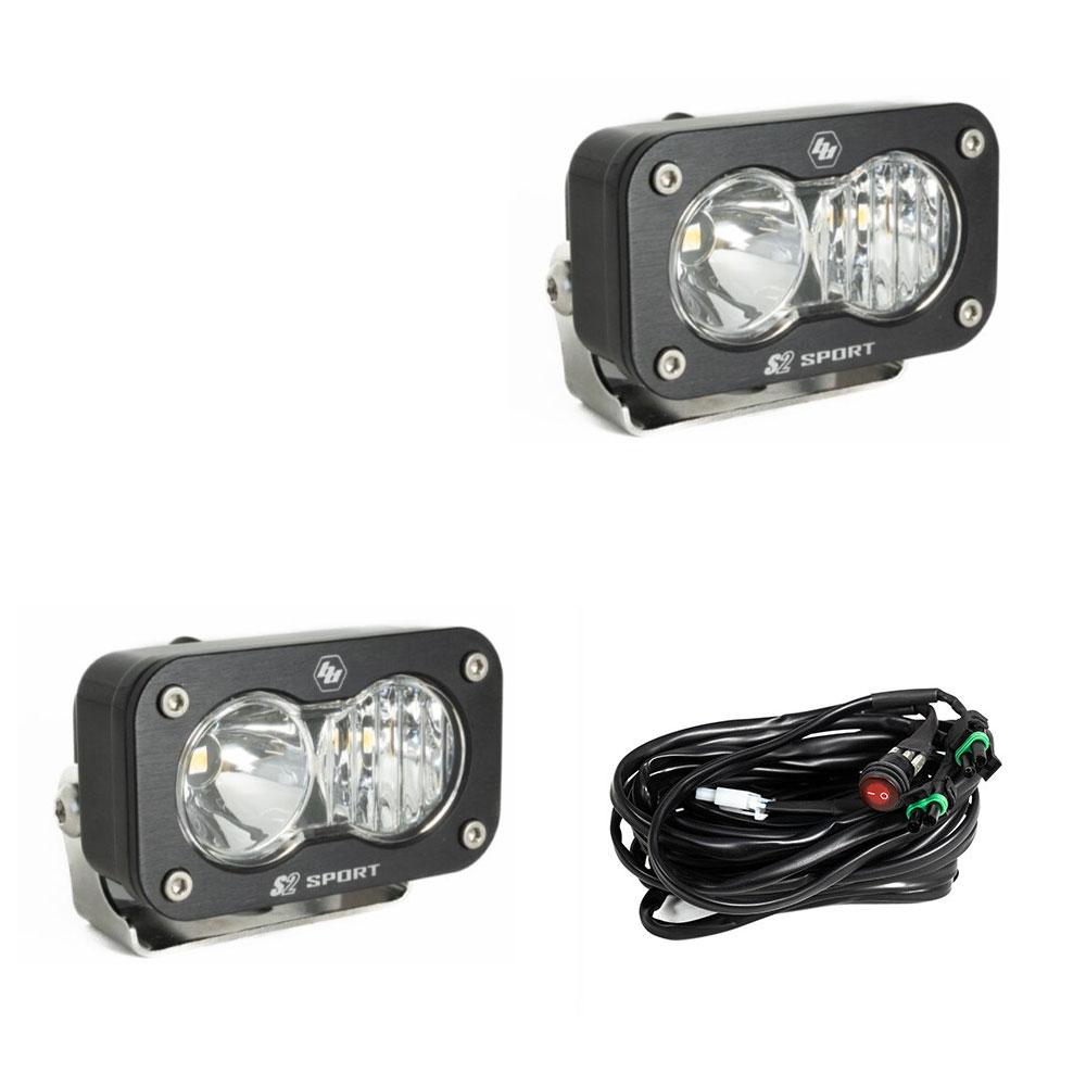 Baja Designs S2 Sport Driving Combo Pattern Pair LED Work Light - Clear