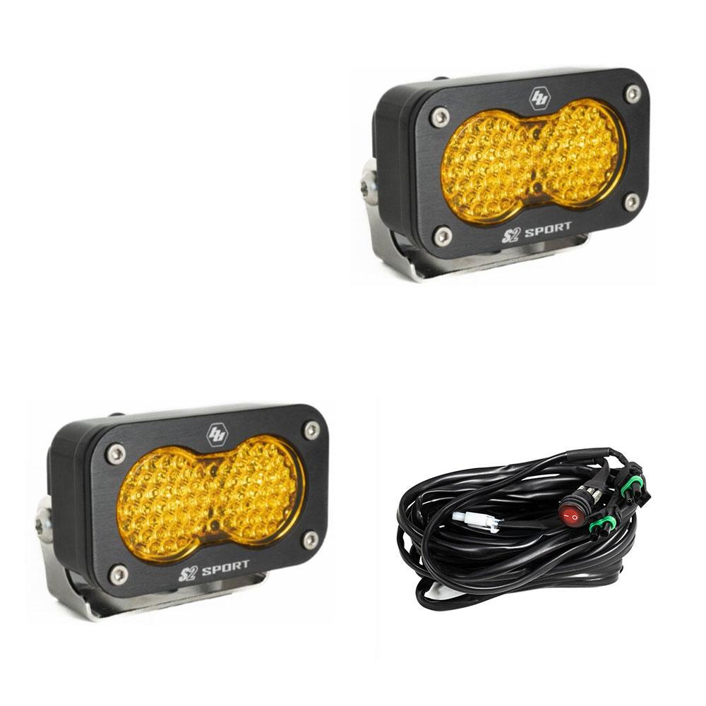 Baja Designs S2 Sport Work/Scene Pattern Pair LED Work Light - Amber