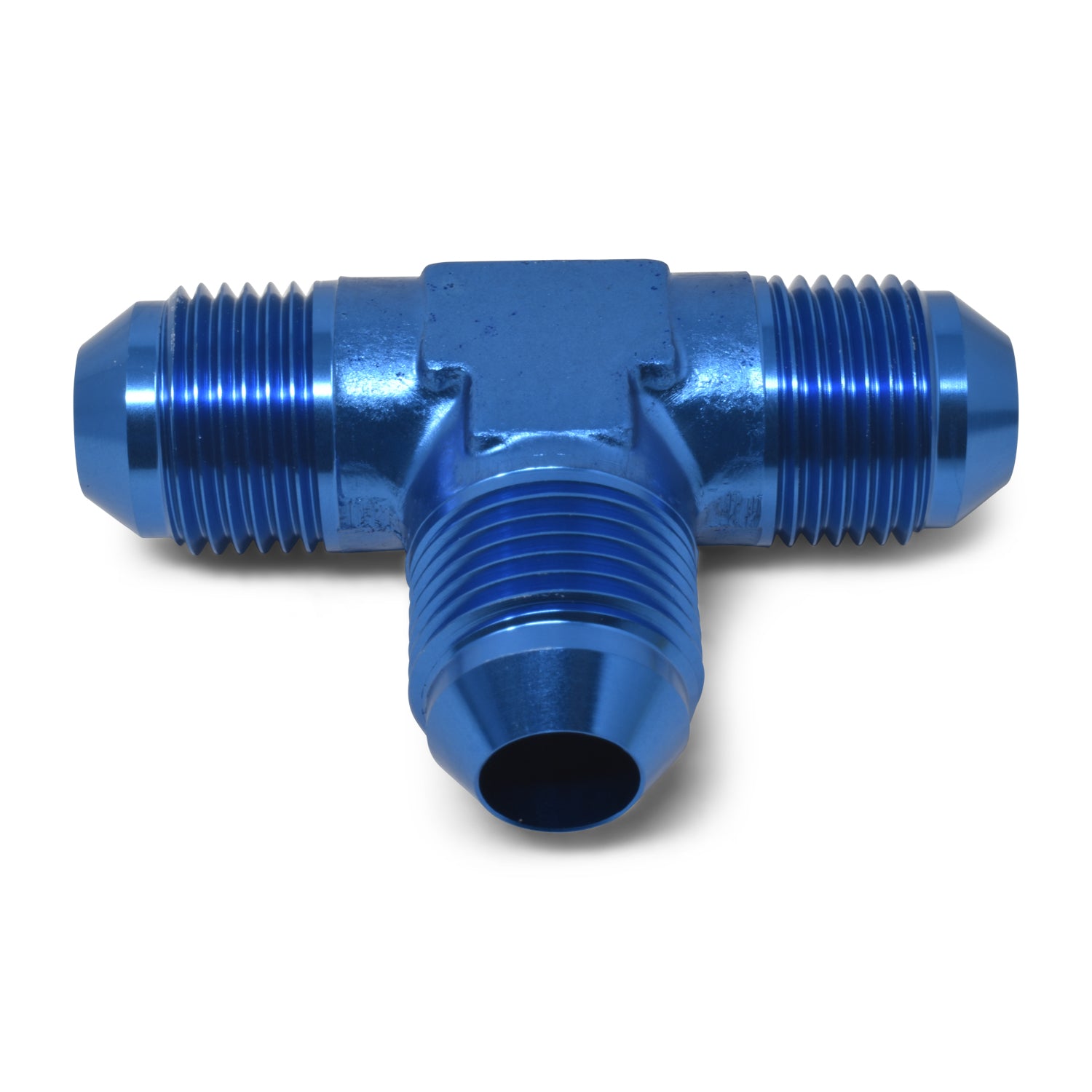 Russell Performance -16 AN NPT Flare Tee Fitting (Blue)